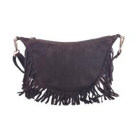 Handtasche HARBOUR 2ND "Winona", Damen, Gr. B/H/T: 33cm x 17cm x 10cm, braun, Rindsleder, Taschen Handtasche, Damen Henkeltasche, Hobo mit modischen Fransen (70426647-0) braun