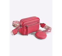 Handtasche HEINE, Damen, Gr. B/H/T: 19cm x 14cm x 8cm, pink, Microfaser, Viskosemischung, unifarben, Taschen Handtasche (17176738-0) pink