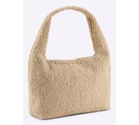 Handtasche HEINE, Damen, Gr. B/H/T: 33cm x 23cm x 11cm, beige (champagner), Kunstfaser, Kunststoff, Polyester, unifarben, Taschen Handtasche (96517117-0) champagner