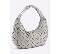 Handtasche HEINE, Damen, Gr. B/H/T: 42cm x 30cm x 16cm, grau (steingrau), Metall, Viskosemischung, unifarben, Taschen Handtasche (85357847-0) steingrau