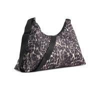 Umhängetasche PUMA "POP MEDIUM PRISM BAG", Damen, lila (puma schwarz, leopard aop), Obermaterial: 100% Polyester, Taschen Umhängetasche, mit Animal-Print-Optik, sportlicher Stil, Umhängetasche, aus Po