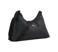 Handtasche PUMA "POP 5 l Mittelgroße Prism-Bag Damen", Damen, Gr. B/H/T: 37,5cm x 17,5cm x 11cm onesize, schwarz (schwarz script aop), Polyester, Taschen Handtasche (87211669-0) schwarz script aop