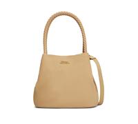 Handtasche TOMMY HILFIGER "TH MARINA BUCKET NYLON", Damen, Gr. B/H/T: 21cm x 13cm x 17cm, beige, Leder, Textil, Taschen Handtasche, Damen Tragetasche, Umhängetasche, Schultertasche mit Logoschriftzug 