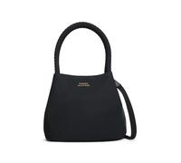 Handtasche TOMMY HILFIGER "TH MARINA BUCKET NYLON", Damen, Gr. B/H/T: 21cm x 13cm x 17cm, schwarz, Leder, Textil, Taschen Handtasche, Damen Tragetasche, Umhängetasche, Schultertasche mit Logoschriftzu