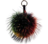 Handtaschen Plüsch Anhänger, Taschenanhänger, Kaninchenfell Schlüsselanhänger Auto, Schlüsselring Echtfell Pelz Bommel Rückspiegel im Auto