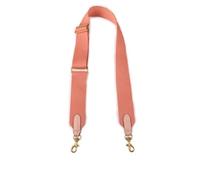 Handtaschengurt 5 cm breites Canvas-Stoffband, einfarbig, Taschengurt, Messenger-Schultertaschengürtel aus Rindsleder, Taschenteile verstellbar Umhängetasche(Pink)