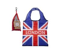 Puckator Faltbare wiederverwendbare Einkaufstasche - London Icons Big Ben Union Jack Design - faltbare Einkaufstasche - faltbare Einkaufstasche - faltbare Einkaufstasche - faltbare Tasche in Tasche -