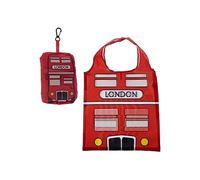 Handy Fold Up London Bus Shopping Bag with Holder FBAG10A