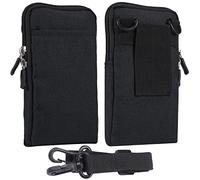 Handy Gürteltasche Herren Klein, Handy Umhängetasche Herren, 6.9" Universal Handytasche mit Gürtelschlaufe Handy Hüfttasche Bauchtasche Brieftasche Schultertasche Handy Beutel Bügel mit Kartenfach