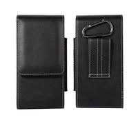 Handy Gürteltasche Herren mit Clip Schwarz, Klein Hüfttasche mit Kartenfach, Universal Vertical Handy Gürtel Holster mit Gürtelclip Hülle Bauchtasche Brieftasche Handytasche Handyhalterung Geldbörse