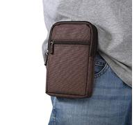 Handy Gürteltasche Kleine, 6.5 Zoll Multifunktional Handy Hüfttasche Bauchtasche Leder Handytasche Camping Wandern Taille Outdoor Gürtel Tasche Handyhülle mit Karabinerhaken Gürtelschlaufe