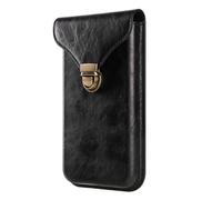 Handy Gürteltasche mit Kartenfach Herren, Hüfttasche Klein Leder, Multifunktional Herren Bauchtasche Handytasche Camping Wandern Sport Outdoor Gürtel Clip Handyhülle mit Kartenhalter Gürtelschlaufe
