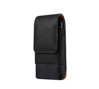 Handy Gürteltasche Universal Leder Männer Hüfttasche Handy Gürtelclip Fall(Black,6.1 inch)