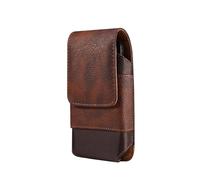 Handy Gürteltasche Universal Leder Männer Hüfttasche Handy Gürtelclip Fall(Brown,5.2 inch)