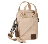 Handytasche CAMEL ACTIVE "Aurum", Damen, Gr. B/H/T: 13cm x 17cm x 6cm, beige, Polyester, beschichtet, clean, unifarben mit Farbeinsätzen, Taschen, aus recyceltem Polyester in Nylonstruktur, leicht & m