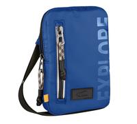 Handytasche CAMEL ACTIVE "Explore", Damen, Gr. B/H/T: 12,5cm x 19,5cm x 4,5cm, blau, Nylon, bedruckt, beschichtet, clean, unifarben mit Farbeinsätzen, Taschen Handytasche, wasserabweisendes recyceltes