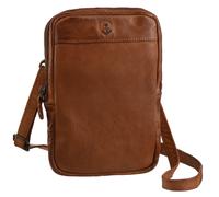 Handytasche HARBOUR 2ND "Benita-2", Damen, Gr. B/H/T: 13cm x 20cm x 3cm, braun (charming cognac), Leder, washed, Taschen Handytasche, mit Reißverschluss-Rückfach (32028036-0)