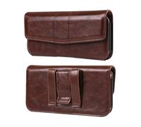 Handytasche mit Gürtelclip Herren, Leder Handy Gürteltasche Klein, Horizontale Portemonnaie Hüfttasche Ledertasche Handyhalterung Universal Bauchtasche Handyhülle mit Karabinerhaken Taillentasche