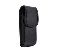 Handytasche mit Gürtelclip Schwarz Klein, Handy Herren Gürteltasche Universal, Herren Hüftentasche Bauchtasche mit Gürtel Schlaufe Smartphone Holster Schutzhülle mit Kartenfächer Stifthalter Karabiner