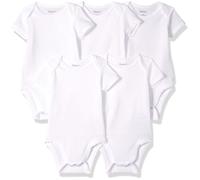 Hanes Baby-Bodys Ultimate Flexy Kurzarm f r Jungen und M dchen, 5er-Pack, Diamantwei , 0 6 Monate