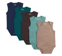 Hanes Baby M dchen Bodys Ultimate Flexy Infant rmellos 5er-Pack Blau Gr n Dunkelbraun Set 12-18M US