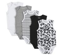 Hanes Baby M dchen Bodys Ultimate Flexy Infant rmellos 5er-Pack Wei /Grau/Schwarz 18M-24M US