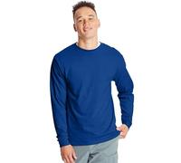 Hanes Beefy Langarm-Shirt für Herren (1er- und 2er-Pack-Option), Deep Royal - 2er-Pack, 3X-Large (Pack of 2)