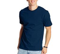 Hanes Beefy-t Herren Kurzarm - Blau - Klein