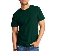 Hanes Beefy-t Herren Kurzarm, Grün - Deep Forest, Klein