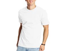 Hanes Beefy-t Herren-T-Shirt, schweres Baumwoll-T-Shirt, 1 oder 2er-Pack, Big & Tall, Weiß - 1 Packung, XL
