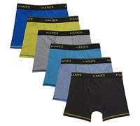 Hanes Big Boys' Cool Comfort Breathable Mesh Boxer Brief 6-Pack, Assorted, Large