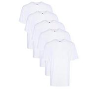 Hanes Big Men's Tagless ComfortSoft Crew Undershirt Tall 5-Pack White, 6X-Large
