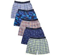 Hanes Boys Comfort Flex Woven Boxer 5-Pack, M, Assorted