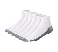 Hanes ComfortBlend Herren-Socken, Weiß, 6-12 (6er-Packung), weiß, 6-12