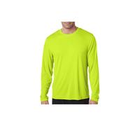 Hanes Cool DRI'Performance Herren Langarm-T-Shirt Schwarz Small