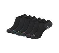 Hanes Damen 6 Paar Comfort Fit No Show Legere Socken, Schwarze und Bunte Streifen, 37-42 EU (6er Pack)
