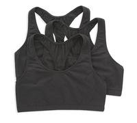 Hanes Damen-Bralette, Ringerrücken, T-Rücken, 3er-Pack, Schwarz/Schwarz/Schwarz, small