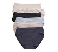 Hanes Damen ComfortFlex Fit Stretch-Höschen, kühlende Mikrofaser, 6er-Pack (Farben können variieren) Unterwäsche im Bikini-Stil, Gemischt, M