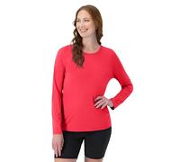 Hanes Damen Cool Dri Long Sleeve Performance T-Shirt, Moisture-Wicking Tee, 40+ UPF Protection, 1 Or 4 Pack Hemd, Neon-Pink, Mittel