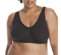Hanes Damen Cozy Wireless BH Full Coverage Pullover BH Nahtloser T-Shirt-BH, Schwarz, XX-Large