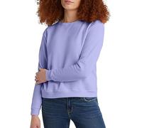 Hanes Damen EcoSmart V-Notch Crewneck Fleece Pullover Frauen Sweatshirt, Peri Blue, L
