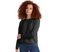 Hanes Damen EcoSmart Crewneck Sweatshirt, Ebenholz, Medium