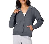 Hanes Damen EcoSmart Full-Zip Hoodie Sweatshirt, Schiefer-Heather, Medium