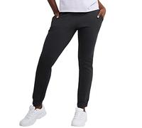 Hanes Damen EcoSmart Joggers, Mittelschwere Baumwoll-Mischung Fleece Sweatpants Trainingshose, Ebenholz, S