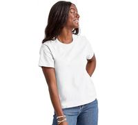 Hanes Damen Essentials, Cotton Crewneck Tee, Classic Fit for Women T-Shirt, Weiss/opulenter Garten, X-Groß