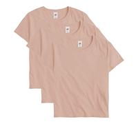 Hanes Damen Essentials Oversized T-Shirt Pack, Baumwoll-T-Shirt f r Frauen, lockere Passform, 3er-Pack, Blassrosa, S