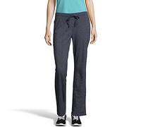 Hanes Damen French Terry Hose, Marineblau, meliert, M