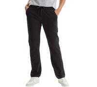 Hanes Damen French Terry Pocket Pant, schwarz, Mittel
