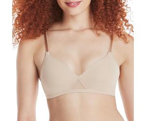 Hanes Damen Gepolstert BH, Nude, X-Large