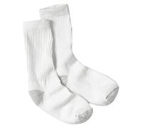 Hanes Damen Groß und Hoch Gepolsterte Rundhalsausschnitt verstärkte Ferse Baumwolle Rich Knit Athletic Socken - Weiß -